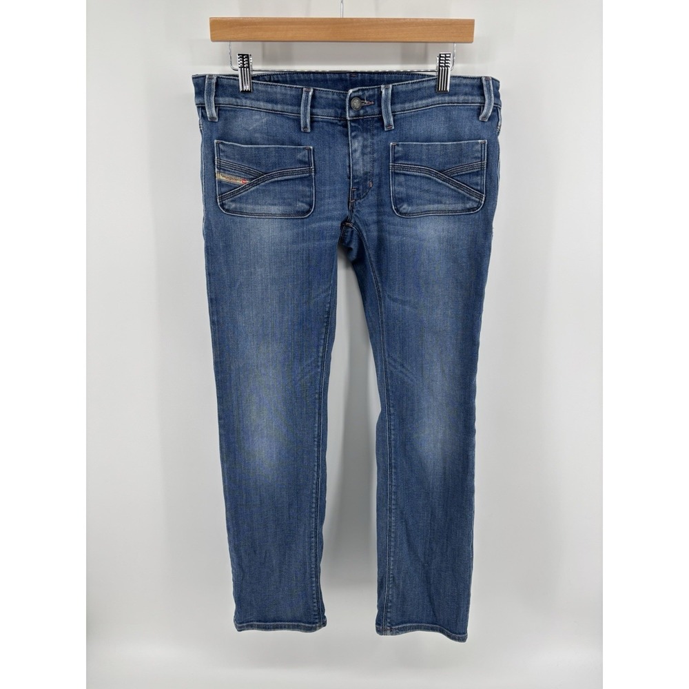 DIESEL WENGA Jeans 30x30 (Meas 33x29.5) Authentic Slim Fit Straight Leg Y2K